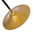 GloboStar® JOLIET 999-0044 Μοντέρνο Φωτιστικό Οροφής Πλέγμα Πολύφωτο 4 x G9 IP20 Μαύρο & Χρυσό Μέταλλο - Μ93 x Π20 x Υ106cm