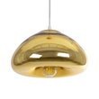 GLOBOSTAR® CRISTIN 999-0039 Μοντέρνο Κρεμαστό Φωτιστικό Οροφής με Ντουί 1 x E27 AC 220-240V IP20 - Χρυσό - Μ18 x Π18 x Υ13cm