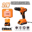 Επαναφορτιζόμενο δραπανοκατσάβιδο - 21V - Finder - 198325 Επαναφορτιζόμενο δραπανοκατσάβιδο - 21V - Finder - 198325