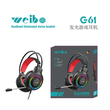 Ενσύρματα ακουστικά Gaming - LED RGB - G61 - Weibo - 658502