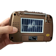 Επαναφορτιζόμενο ραδιόφωνο με ηλιακό πάνελ - PX31BTS - 401315 - Brown
