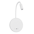 GLOBOSTAR® GOOSE 61693 Μοντέρνο Φωτιστικό Τοίχου - Απλίκα Ξενοδοχείου Reading Light με Φορτιστή USB 3A LED 6W 600lm 36° & 360° AC 220-240V IP20 Θερμό Λευκό 2700K - Bridgelux COB Chip & TÜV SÜD Driver - Λευκό Ματ - Μ15.5 x Π22.5 x Υ30cm - 3 Χρόνια Εγγύηση GLOBOSTAR® GOOSE 61693 Μοντέρνο Φωτιστικό Τοίχου - Απλίκα Ξενοδοχείου Reading Light με Φορτιστή USB 3A LED 6W 600lm 36° & 360° AC 220-240V IP20 Θερμό Λευκό 2700K - Bridgelux COB Chip & TÜV SÜD Driver - Λευκό Ματ - Μ15.5 x Π22.5 x Υ30cm - 3 Χρόνια Εγγύηση