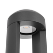 kelvo® GREMO KLV-101-0122 Μοντέρνο Φωτιστικό Κολωνάκι Κήπου LED 7W 735lm 45° AC 220-240V Αδιάβροχο IP65 Θερμό Λευκό 2700K - Bridgelux COB Chip & TÜV SÜD Driver - Γκρι Ανθρακί Ματ - Μ10.8 x Π10.8 x Υ50cm - 5 Χρόνια Εγγύηση
