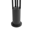 kelvo® GREMO KLV-101-0123 Μοντέρνο Φωτιστικό Κολωνάκι Κήπου LED 7W 735lm 45° AC 220-240V Αδιάβροχο IP65 Θερμό Λευκό 2700K - Bridgelux COB Chip & TÜV SÜD Driver - Γκρι Ανθρακί Ματ - Μ15.5 x Π15.5 x Υ80cm - 5 Χρόνια Εγγύηση