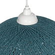 GLOBOSTAR® SOLEI 205-0011 Boho Κρεμαστό Φωτιστικό Οροφής με Ντουί 1 x E27 AC 220-240V IP20 - Τιρκουάζ - M30 x Π30 x Υ35cm