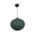 GLOBOSTAR® SOLEI 205-0014 Boho Κρεμαστό Φωτιστικό Οροφής με Ντουί 1 x E27 AC 220-240V IP20 - Πράσινο - M30 x Π30 x Υ35cm