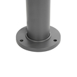 GLOBOSTAR® KIPASIO 90540 Φωτιστικό Κολωνάκι Κήπου LED 15W 1500lm 60° AC 220-240V Αδιάβροχο IP65 Θερμό Λευκό 2700K - Γκρι Ανθρακί - Μ15 x Π15 x Υ58cm - 3 Χρόνια Εγγύηση