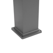 GLOBOSTAR® PALASO 90547 Φωτιστικό Κολωνάκι Κήπου με Ντουί 1 x E27 AC 220-240V Αδιάβροχο IP65 - Γκρι Ανθρακί - Μ20 x Π20 x Υ60.5cm