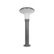 GLOBOSTAR® WHISPER 90548 Φωτιστικό Κολωνάκι Κήπου με Ντουί 1 x E27 AC 220-240V Αδιάβροχο IP65 - Γκρι Ανθρακί - Μ27 x Π27 x Υ79cm