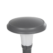 GLOBOSTAR® WHISPER 90548 Φωτιστικό Κολωνάκι Κήπου με Ντουί 1 x E27 AC 220-240V Αδιάβροχο IP65 - Γκρι Ανθρακί - Μ27 x Π27 x Υ79cm