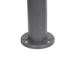 GLOBOSTAR® WHISPER 90548 Φωτιστικό Κολωνάκι Κήπου με Ντουί 1 x E27 AC 220-240V Αδιάβροχο IP65 - Γκρι Ανθρακί - Μ27 x Π27 x Υ79cm