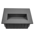kelvo® STEPART KLV-101-0084 Μοντέρνο Χωνευτό Φωτιστικό Σκαλοπατιού - Διαδρόμου LED 6W 750lm 45° AC 220-240V Αδιάβροχο IP65 Θερμό Λευκό 2700K - Lumileds SMD Chip & TÜV SÜD Driver - Γκρι Ανθρακί Ματ - Μ11.5 x Π5.3 x Υ8.3cm / Q10.63 x 7.61cm - 5 Χρόνια Εγγύηση