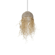 GLOBOSTAR® PLUVIA 205-0082 Boho Κρεμαστό Φωτιστικό Οροφής με Ντουί 1 x E27 AC 220-240V IP20 - Μπεζ - M30 x Π30 x Υ70cm