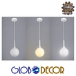 GLOBOSTAR® SPHERE 01143 Μοντέρνο Κρεμαστό Φωτιστικό Οροφής με Ντουί 1 x E27 AC 220-240V IP20 - Λευκό - Μ25 x Π25 x Υ46.5cm