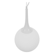 GLOBOSTAR® SPHERE 01143 Μοντέρνο Κρεμαστό Φωτιστικό Οροφής με Ντουί 1 x E27 AC 220-240V IP20 - Λευκό - Μ25 x Π25 x Υ46.5cm