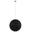 GLOBOSTAR® OCEANA 01364 Boho Κρεμαστό Φωτιστικό Οροφής με Ντουί 1 x E27 AC 220-240V IP20 - Μαύρο - Μ60 x Π60 x Υ60cm