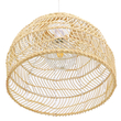 GLOBOSTAR® MALIBU 00973 Boho Κρεμαστό Φωτιστικό Οροφής με Ντουί 1 x E27 AC 220-240V IP20 - Μπεζ - Μ40 x Π40 x Υ35cm