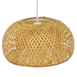 GLOBOSTAR® SAN TROPEZ 01626 Boho Κρεμαστό Φωτιστικό Οροφής με Ντουί 1 x E27 AC 220-240V IP20 - Μπεζ - Μ38 x Π38 x Υ22cm