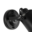 GLOBOSTAR® JAKE 00948 Μοντέρνο Φωτιστικό Τοίχου - Απλίκα με Ντουί 1 x E27 AC 220-240V IP20 - Μαύρο - Μ9 x Π22 x Y22cm