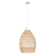 GLOBOSTAR® TAHITI 00710 Boho Κρεμαστό Φωτιστικό Οροφής με Ντουί 1 x E27 AC 220-240V IP20 - Μπεζ - Μ38 x Π38 x Υ50cm