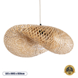 GLOBOSTAR® MEXICO 00719 Boho Κρεμαστό Φωτιστικό Οροφής με Ντουί 1 x E27 AC 220-240V IP20 - Μπεζ - Μ65 x Π46 x Υ30cm