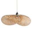 GLOBOSTAR® MEXICO 00719 Boho Κρεμαστό Φωτιστικό Οροφής με Ντουί 1 x E27 AC 220-240V IP20 - Μπεζ - Μ65 x Π46 x Υ30cm