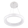 GLOBOSTAR® ARIANA 61038 Μοντέρνο Κρεμαστό Φωτιστικό Οροφής LED 55W 6376lm 120° AC 220-240V IP20 Ρυθμιζόμενο Λευκό CCT με Χειριστήριο από 2700K έως 6000K Dimmable - Lumileds SMD Chip - Λευκό Ματ - Μ48 x Π48 x Υ6.5cm - 3 Χρόνια Εγγύηση