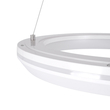 GLOBOSTAR® MELINA 61044 Μοντέρνο Κρεμαστό Φωτιστικό Οροφής LED 55W 6376lm 120° AC 220-240V IP20 Ρυθμιζόμενο Λευκό CCT με Χειριστήριο από 2700K έως 6000K Dimmable - Lumileds SMD Chip - Λευκό Ματ - Μ48 x Π48 x Υ6.5cm - 3 Χρόνια Εγγύηση