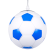 GLOBOSTAR® FOOTBALL 00644 Παιδικό Κρεμαστό Φωτιστικό Οροφής με Ντουί 1 x E27 AC 220-240V IP20 - Λευκό & Μπλε - Μ15 x Π15 x Y18cm