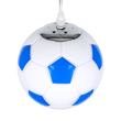 GLOBOSTAR® FOOTBALL 00644 Παιδικό Κρεμαστό Φωτιστικό Οροφής με Ντουί 1 x E27 AC 220-240V IP20 - Λευκό & Μπλε - Μ15 x Π15 x Y18cm