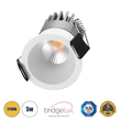 GLOBOSTAR® MICRO-S 60237 Χωνευτό Downlight Σποτ LED 5W 625lm 38° AC 220-240V IP20 Θερμό Λευκό 2700K - Bridgelux COB Chip & TÜV SÜD Driver - Λευκό Ματ - Μ4 x Π4 x Υ5.9cm / Q3.5cm - 5 Χρόνια Εγγύηση