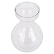 GloboStar® GRACE 35606 Διακοσμητικό Βάζο Πλαστικό Διάφανο Φ9 x Υ13cm