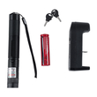 GloboStar® 78997 Φορητό Επαναφορτιζόμενο Laser Pointer 5Mw Class 3 DOT Zoom με Extra Κεφαλή για Dot Effects με Μπαταρία 18650 Li-ion 4800mAh & Φορτιστή - Πράσινο 532nm Φ2.2 x Υ15cm