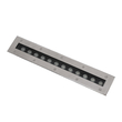 GLOBOSTAR® UNDERGROUND-REMVI 90193 Χωνευτή Μπάρα Φωτισμού Wall Washer LED 12W 1020lm 10° DC 24V Αδιάβροχο IP68 RGBW Dimmable DMX512 - Ανοξείδωτο Ατσάλι 304 - Μ50 x Π9 x Υ7.2cm / Μ48.5 x Π7.5cm - 3 Χρόνια Εγγύηση