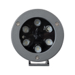 GLOBOSTAR® TREESPO 90471 Φωτιστικό Σποτ για Φυτά - Δέντρα LED 12W 1260lm 15° DC 24V Αδιάβροχο IP67 Πολύχρωμο RGBW Dimmable DMX512 - Bridgelux SMD Chip - Γκρι Ανθρακί - Μ9 x Π11 x Υ9cm - 3 Χρόνια Εγγύηση
