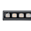 GLOBOSTAR® WASHERPANDA 90582 Μπάρα Φωτισμού Wall Washer LED 36W 3780lm 15° DC 24V Αδιάβροχο IP67 Ultra Θερμό Λευκό 2200K Dimmable - Bridgelux SMD Chip - Γκρι Ανθρακί - Μ100 x Π4 x Υ3.5cm - 3 Χρόνια Εγγύηση