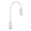 GLOBOSTAR® GOOSE 60876 Μοντέρνο Φωτιστικό Τοίχου - Απλίκα Ξενοδοχείου Reading Light LED 3W 300lm 36° AC 220-240V IP20 Φυσικό Λευκό 4500K - CREE XPE Chip & TÜV SÜD Driver - Λευκό Ματ - Μ6.5 x Π15 x Υ24.5cm - 3 Χρόνια Εγγύηση