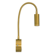 GLOBOSTAR® GOOSE 60880 Μοντέρνο Φωτιστικό Τοίχου - Απλίκα Ξενοδοχείου Reading Light LED 3W 300lm 36° AC 220-240V IP20 Φυσικό Λευκό 4500K - CREE XPE Chip & TÜV SÜD Driver - Χρυσό Πλατίνα - Μ6.5 x Π15 x Υ24.5cm - 3 Χρόνια Εγγύηση