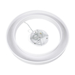 GLOBOSTAR® RA 61197 Μοντέρνο Κρεμαστό Φωτιστικό Οροφής LED 75W 8250lm 120° AC 220-240V IP20 Ρυθμιζόμενο Λευκό CCT με Χειριστήριο από 2700K έως 6000K Dimmable - Lumileds SMD Chip - Λευκό Ματ - Μ80 x Π80 x Υ8cm - 3 Χρόνια Εγγύηση