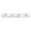 GLOBOSTAR® NESPO 61215 Μοντέρνο Φωτιστικό Οροφής LED 48W 5376lm 360° & 45° AC 220-240V IP20 Ρυθμιζόμενο Λευκό CCT με On/Off 2700K/4500K/6000K - Lumileds SMD Chip - Λευκό Ματ - Μ80 x Π13 x Υ6.5cm - 3 Χρόνια Εγγύηση