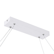 GLOBOSTAR® BOLIVAR 61272 Μοντέρνο Κρεμαστό Φωτιστικό Οροφής LED 54W 6210lm 360° AC 220-240V IP20 Ρυθμιζόμενο Λευκό CCT με Χειριστήριο από 2700K έως 6000K Dimmable - Lumileds SMD Chip - Λευκό Ματ - Μ120 x Π30 x Υ2cm - 3 Χρόνια Εγγύηση