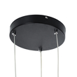 GLOBOSTAR® KIBOO-TRIO 60931 Μοντέρνο Κρεμαστό Φωτιστικό Οροφής LED 90W 10350lm 360° AC 220-240V IP20 Ρυθμιζόμενο Λευκό CCT με Χειριστήριο από 2700K έως 6000K Dimmable - Lumileds SMD Chip - Μαύρο Ματ - Μ60 x Π60 x Υ80cm - 3 Χρόνια Εγγύηση
