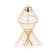 GLOBOSTAR® YOSHI 01928 Boho Κρεμαστό Φωτιστικό Οροφής με Ντουί 1 x E27 AC 220-240V IP20 - Μπεζ - Μ35 x Π35 x Υ60cm