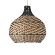 GLOBOSTAR® SEYCHELLES 01948 Boho Κρεμαστό Φωτιστικό Οροφής με Ντουί 1 x E27 AC 220-240V IP20 - Καφέ & Λαδί - Μ40 x Π40 x Υ40cm