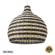 GLOBOSTAR® JAMAICA 01955 Boho Κρεμαστό Φωτιστικό Οροφής με Ντουί 1 x E27 AC 220-240V IP20 - Μπεζ & Λαδί - Μ60 x Π60 x Υ60cm