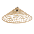 GLOBOSTAR® KAIA 02346 Boho Κρεμαστό Φωτιστικό Οροφής με Ντουί 1 x E27 AC 220-240V IP20 - Μπεζ - Μ60 x Π60 x Υ20cm