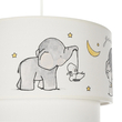 GLOBOSTAR® ELEPHANT 204-0002 Παιδικό Κρεμαστό Φωτιστικό Οροφής με Ντουί 1 x E27 AC 220-240V IP20 - Πολύχρωμο - Μ30 x Π30 x Υ24cm