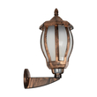 GLOBOSTAR® VERDI 203-0233 Vintage Φωτιστικό Τοίχου - Απλίκα με Ντουί 1 x E27 AC 220-240V IP44 - Χάλκινο - Μ18 x Π25 x Υ40cm