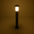 GloboStar® GARDENIO 203-0247 Μοντέρνο Επιδαπέδιο Φωτιστικό Κολωνάκι Κήπου Μονόφωτο 1 x E27 IP44 Μαύρο Πλαστικό - Μ17 x Π17 x Υ85cm