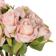 GloboStar® Artificial Garden PINK ROSE BOUQUET 21081 Τεχνητό Διακοσμητικό Μπουκέτο Τριαντάφυλλα Ροζ Y36cm